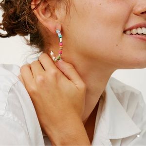 Roxanne Assoulin A Walk In The Park Brite Hoop Earrings